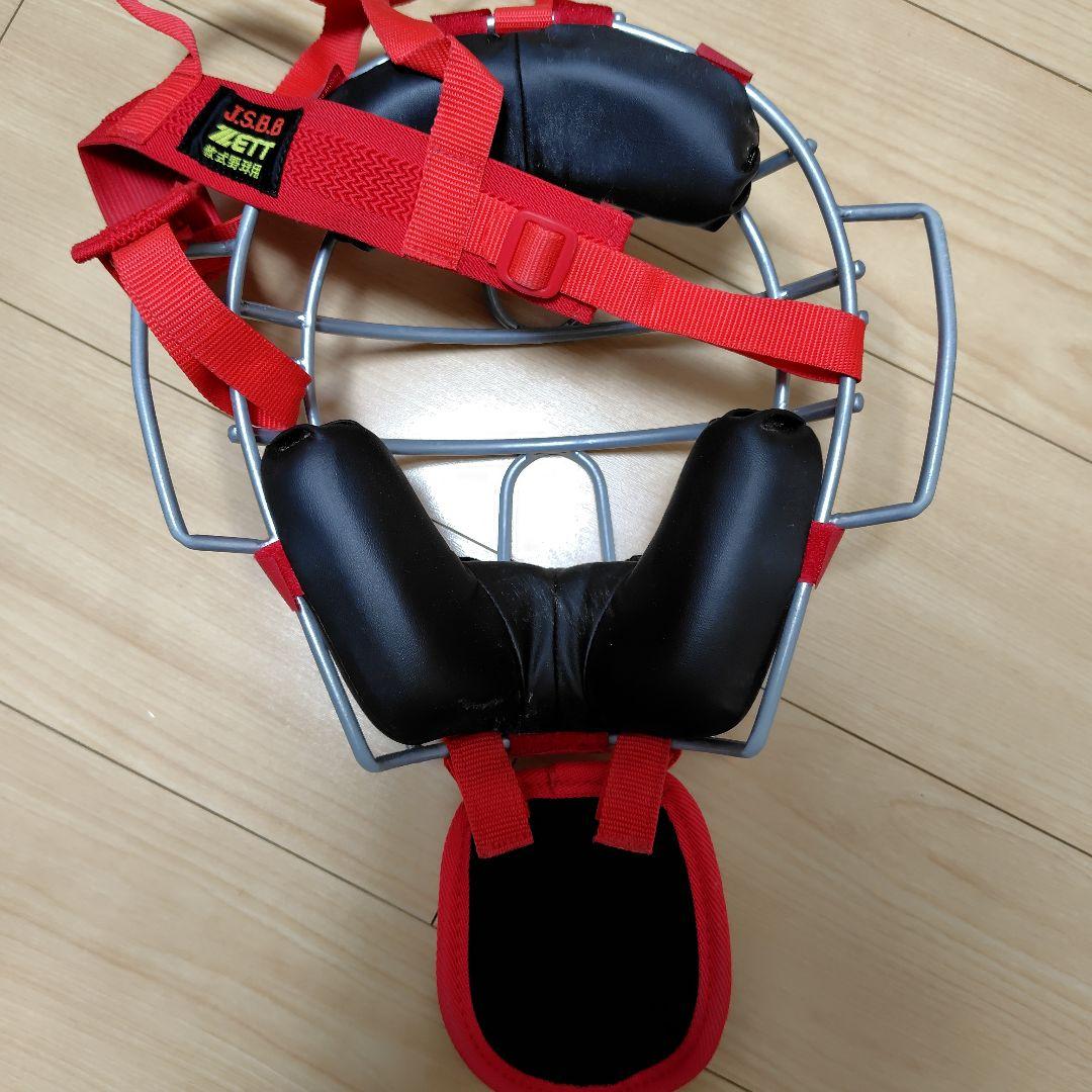 ZETT JSBB キャッチャープロテクター 黒赤