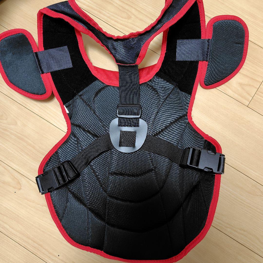 ZETT JSBB キャッチャープロテクター 黒赤