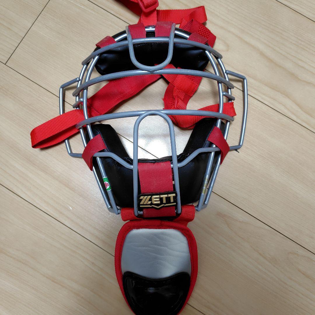 ZETT JSBB キャッチャープロテクター 黒赤