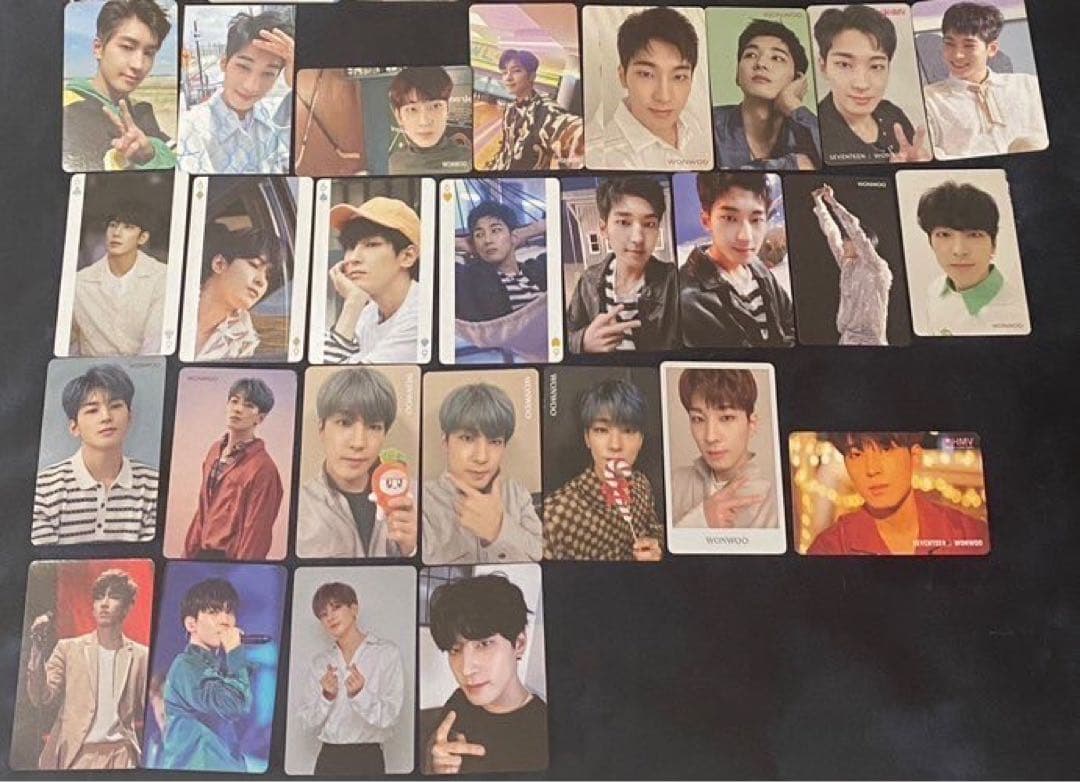 SEVENTEEN ウォヌ　トレカ　グッズ　うちわ