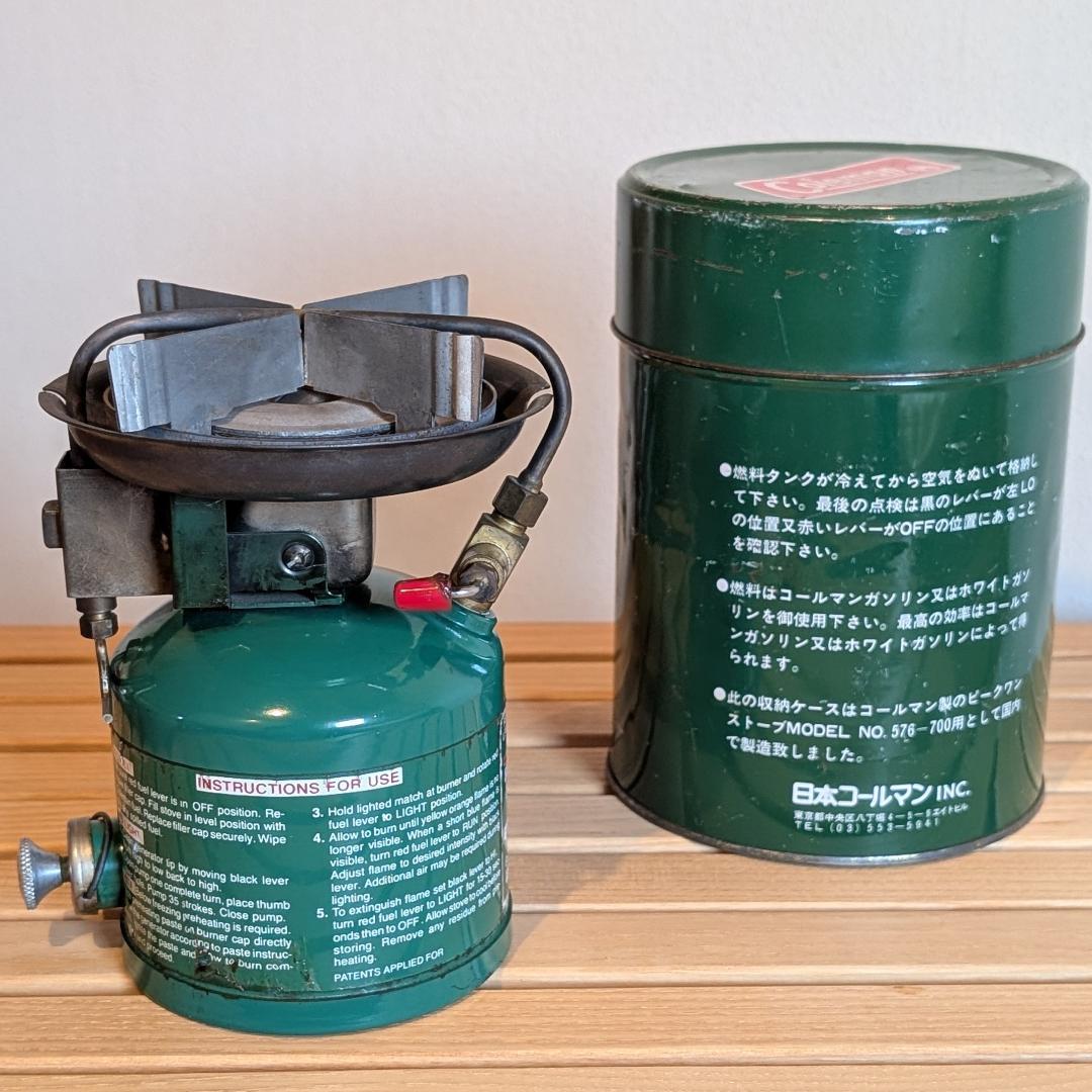 ビンテージ Coleman PEAK 1 ピークワン MODEL 576 収納缶