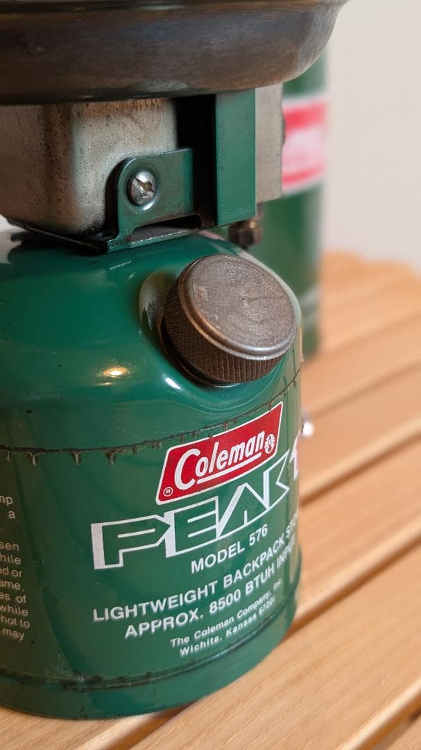 ビンテージ Coleman PEAK 1 ピークワン MODEL 576 収納缶