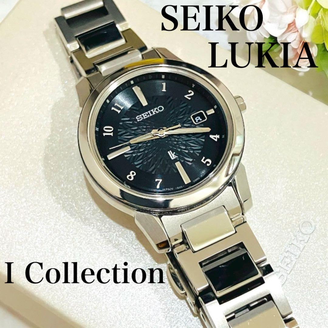 美品 セイコー ルキアSSQV081 チタン 電波ソーラー SEIKO 腕時計