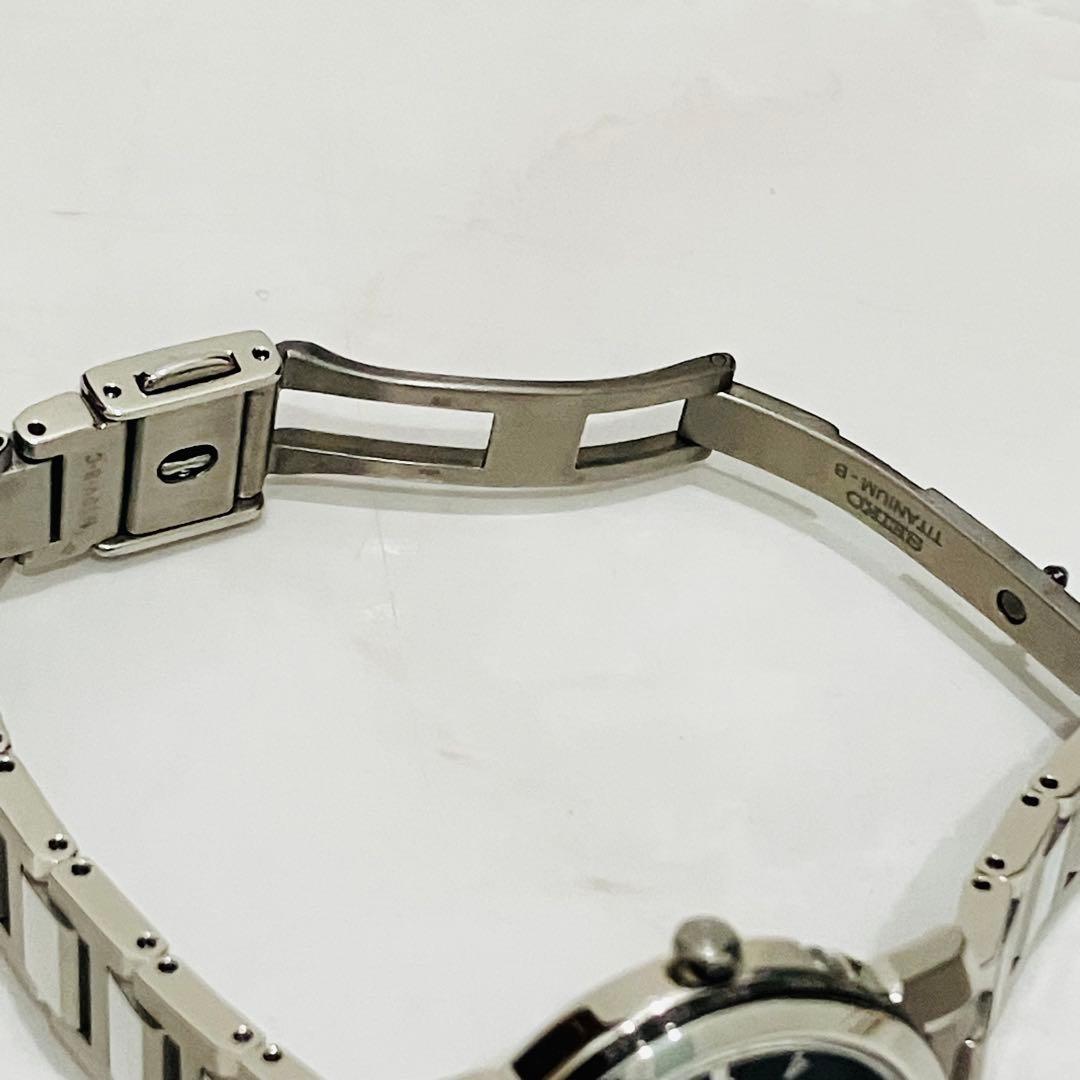 美品 セイコー ルキアSSQV081 チタン 電波ソーラー SEIKO 腕時計