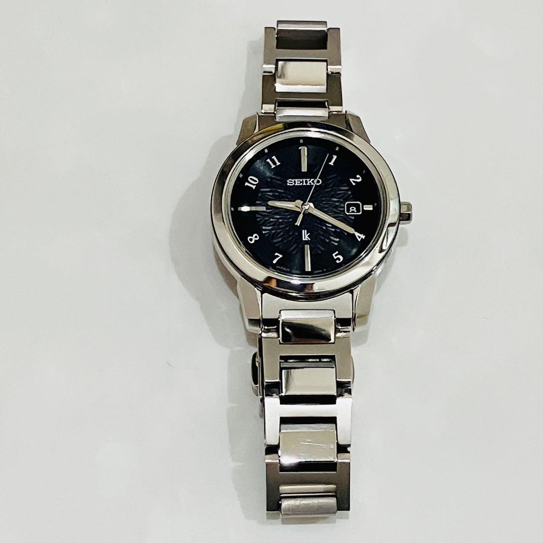 美品 セイコー ルキアSSQV081 チタン 電波ソーラー SEIKO 腕時計