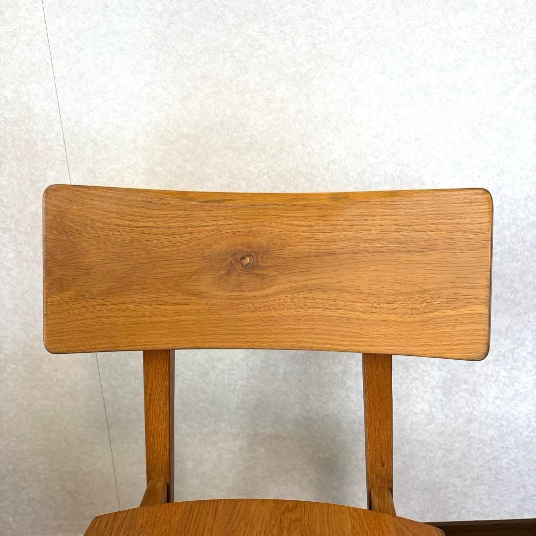 【良品】フジシ オーガニック ダイニングチェア 板座 ヴィンテージ