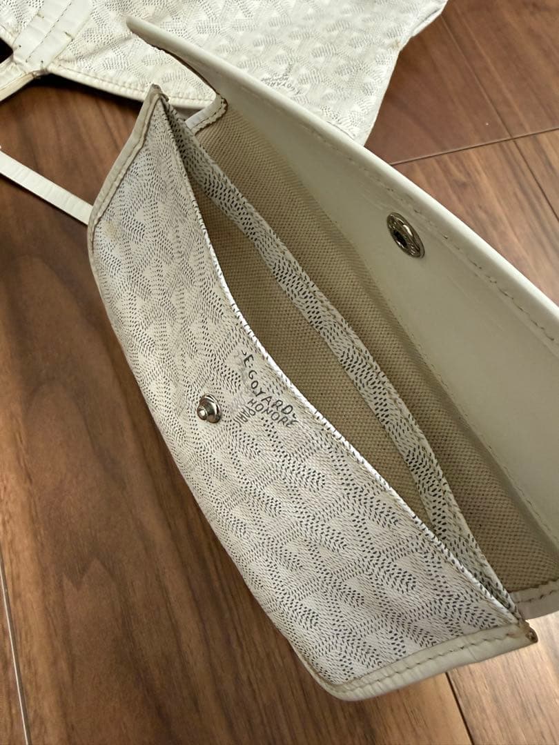 おまけ付き☆GOYARD ゴヤール サンルイ PMホワイト