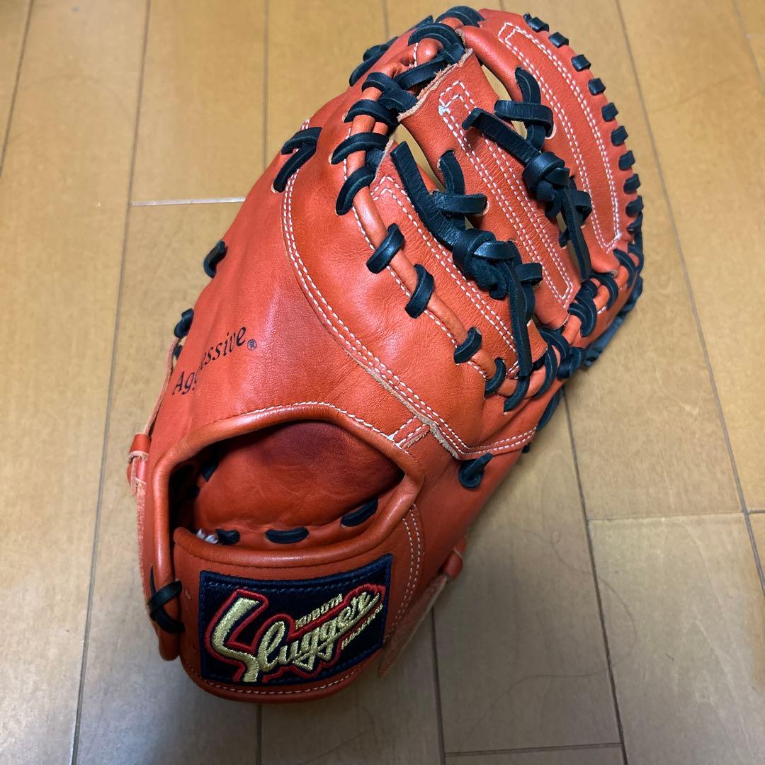 Slugger Aggressive 軟式少年用グローブ オレンジ