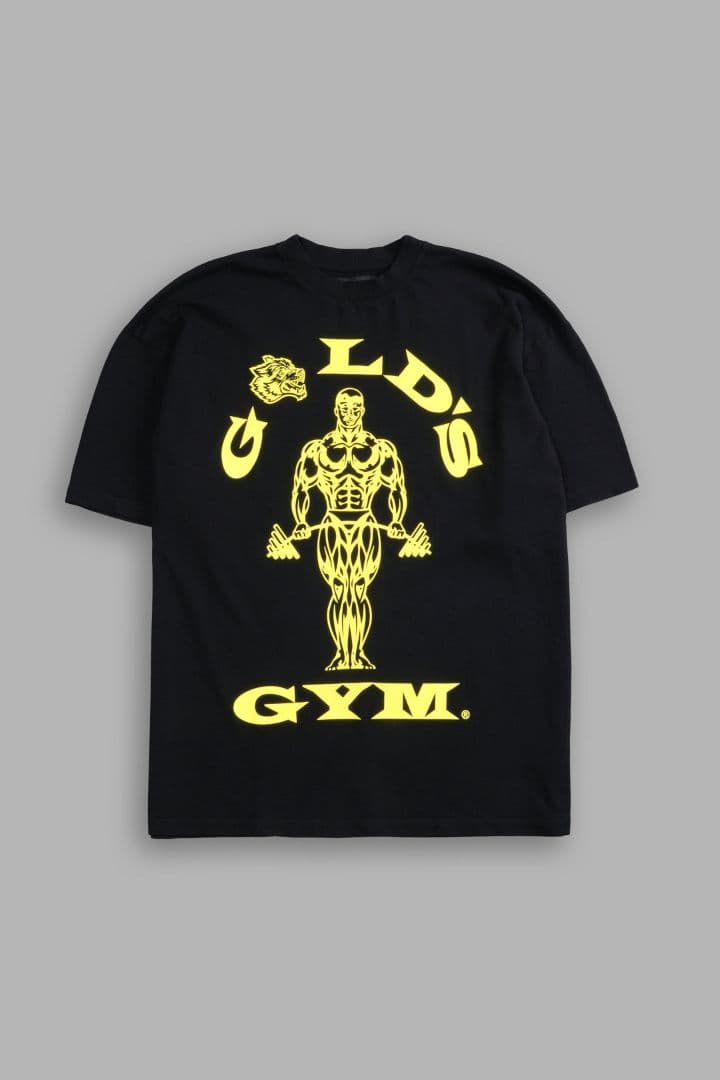 w*d様 新品未開封 ダルクスポーツ ゴールドジム コラボ Tシャツ M ブラッ