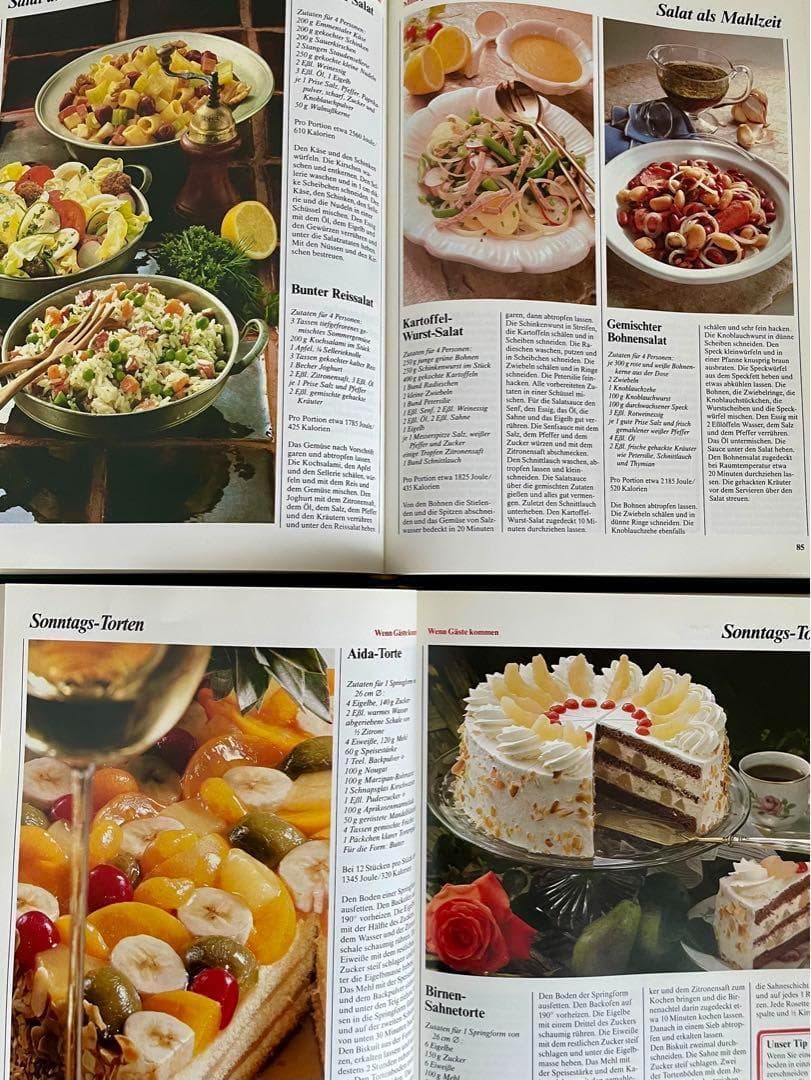 洋書 ビンテージ ドイツ語 レシピ 料理 菓子 パン デザート レトロ スイーツ