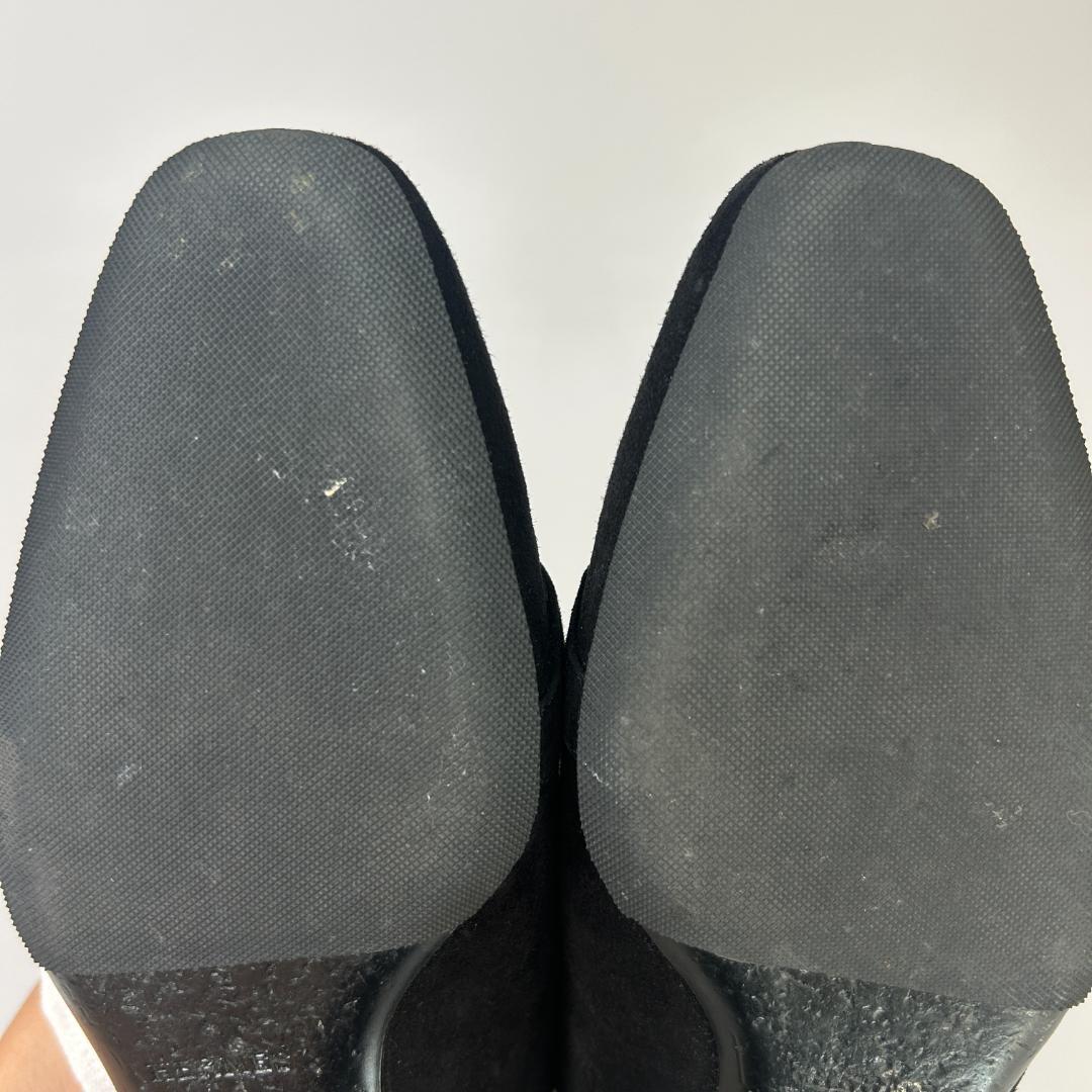 エルメス フラット シューズ パンプス ビルバオ 37.5 ケリー バックル 靴