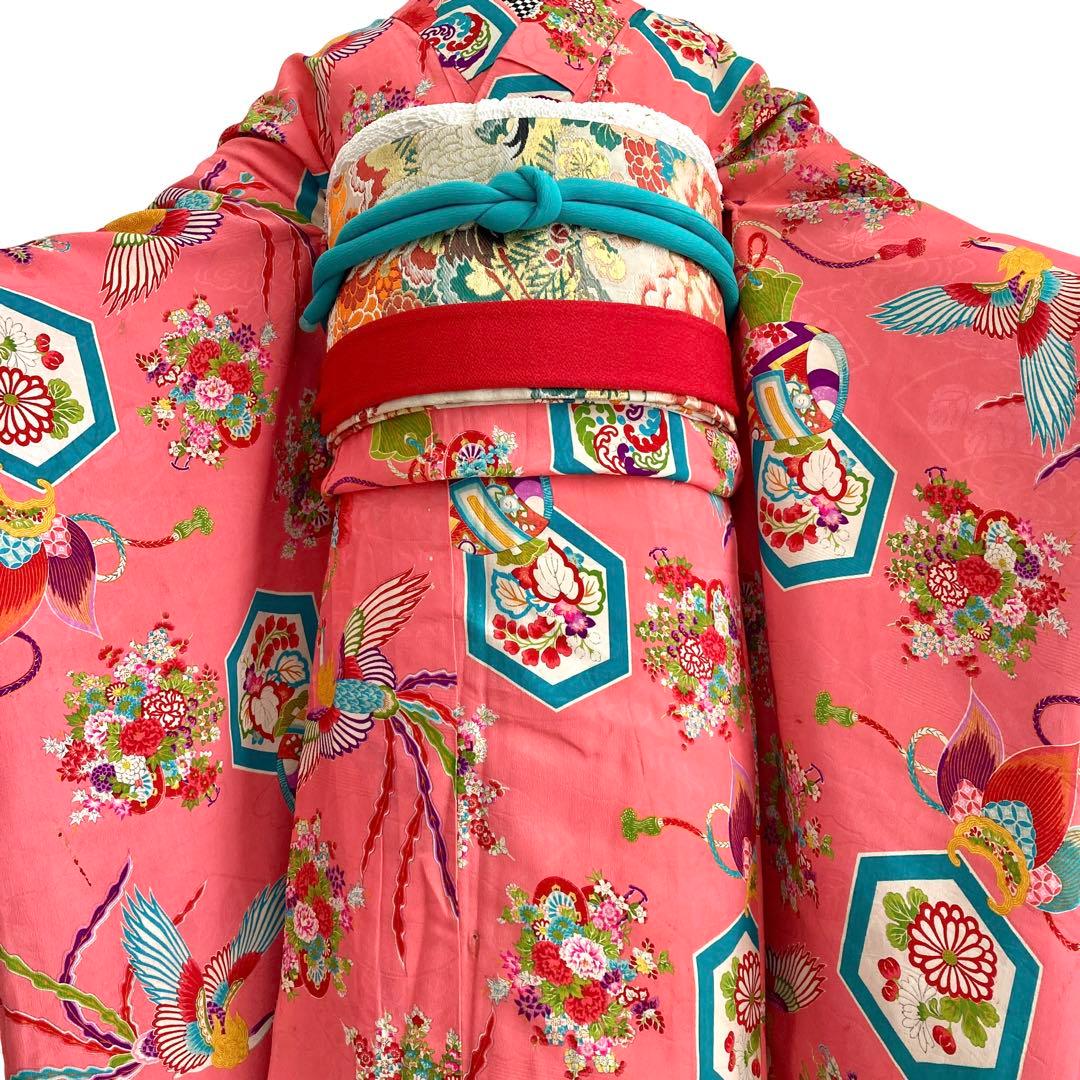 ★ tomo★アンティーク　女の子　子供着物　NO18