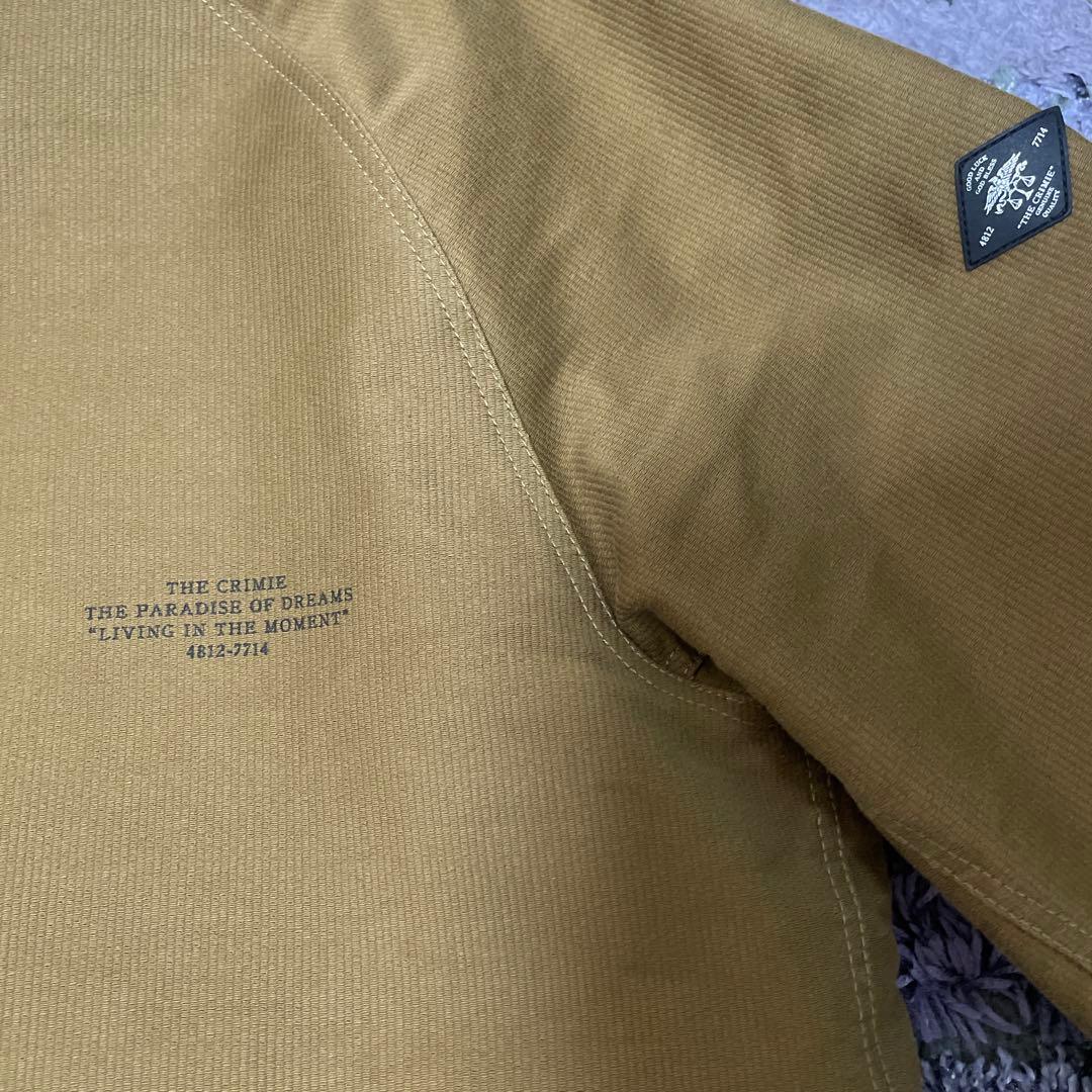 THE CRIMIE カーキ ミリタリージャケット　ヒョウ柄　2XL