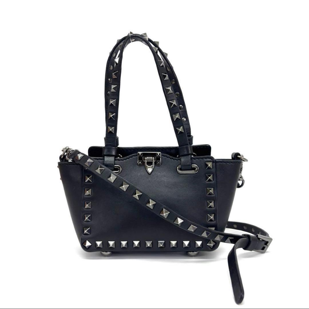 バレンティノ スタッズ 2wayショルダーバッグ