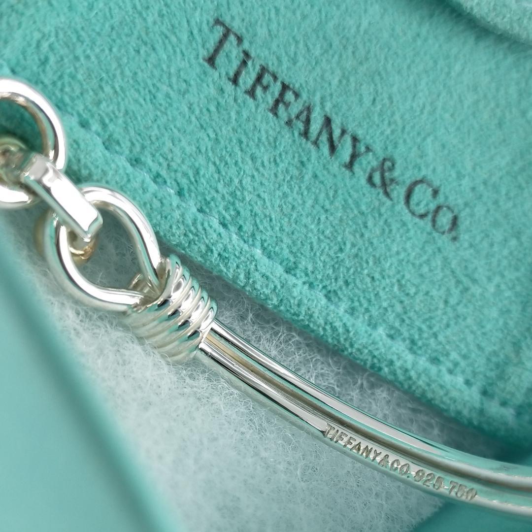 ★SALE★【ティファニー】ダブル　フック＆アイ　コンビ　バングル　1814