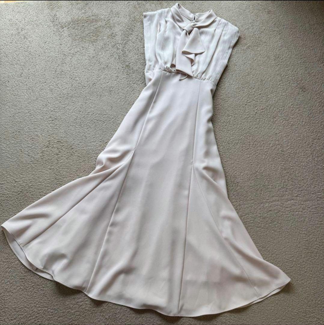 アプワイザーリッシェ✦異素材MIX ボウタイ ワンピース✦ロング