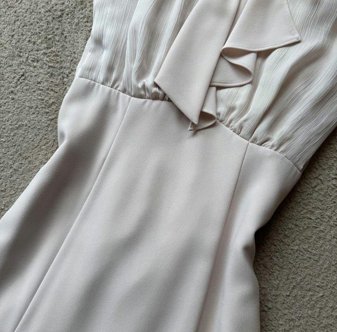 アプワイザーリッシェ✦異素材MIX ボウタイ ワンピース✦ロング