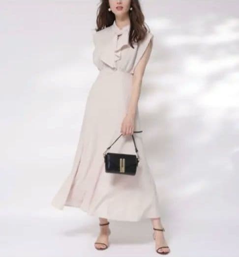 アプワイザーリッシェ✦異素材MIX ボウタイ ワンピース✦ロング