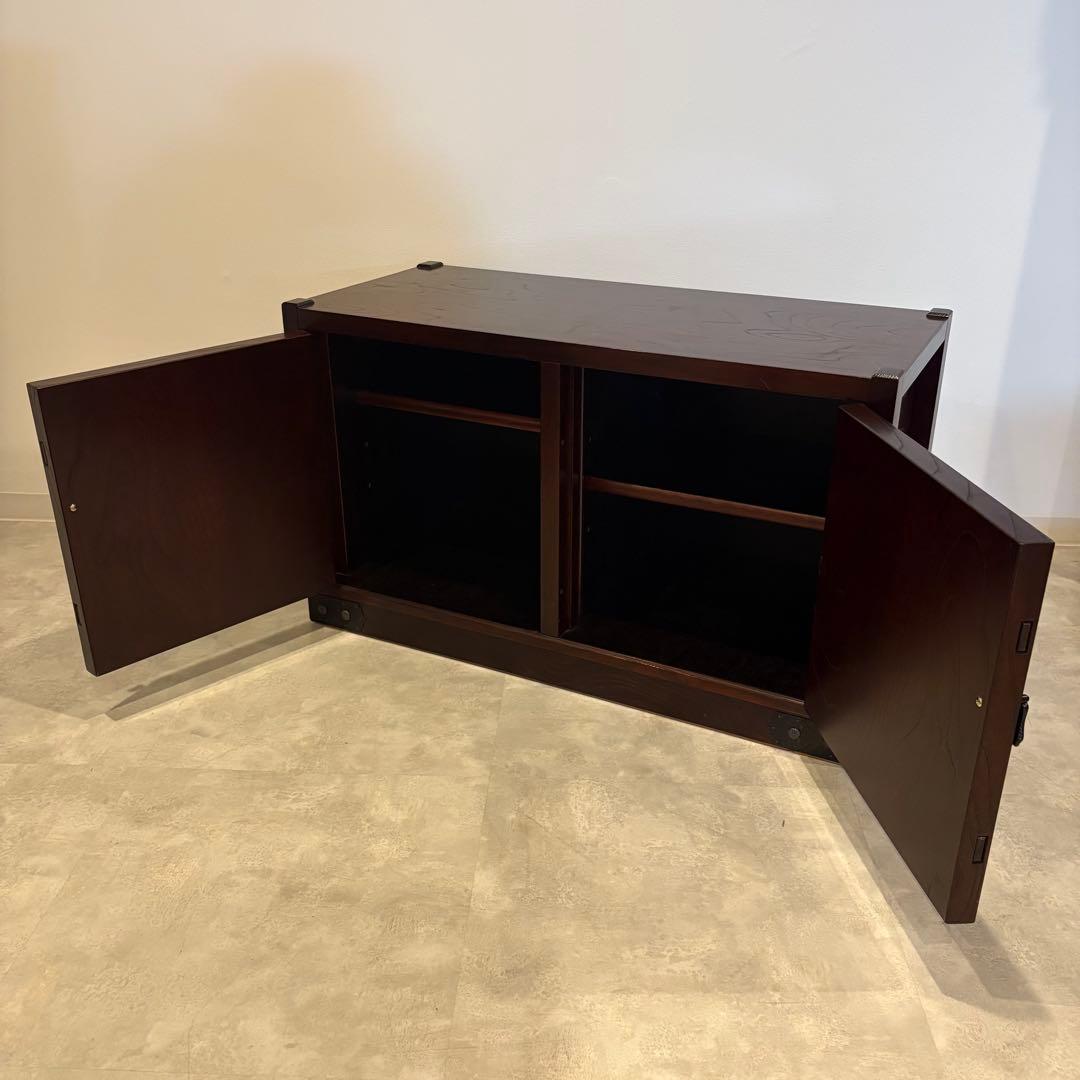 からくり箪笥　民芸家具　収納棚　チェスト　和棚　ローボード