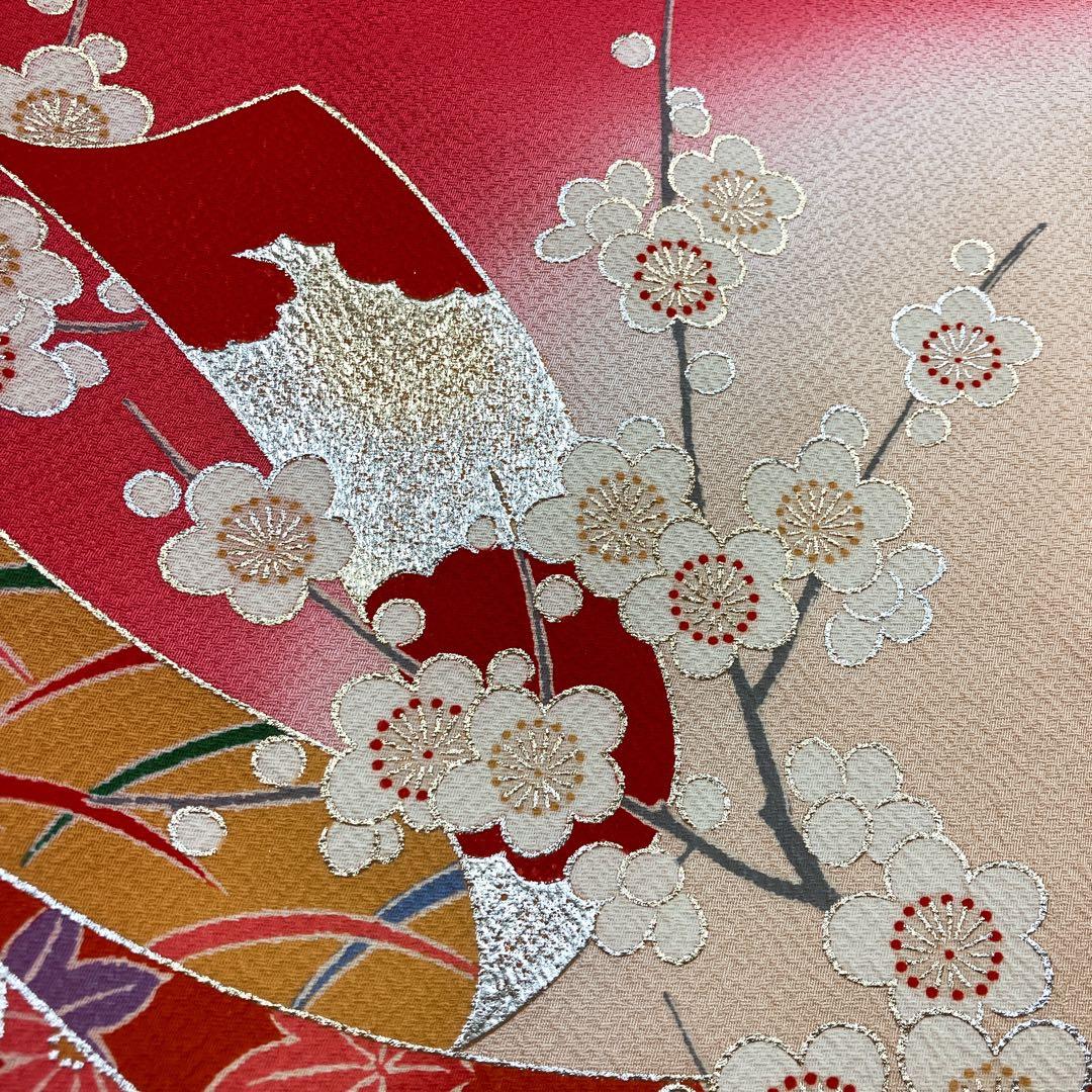 ◎mk-0387　女児　御祝着・襦袢 セット　お宮参り　10-15