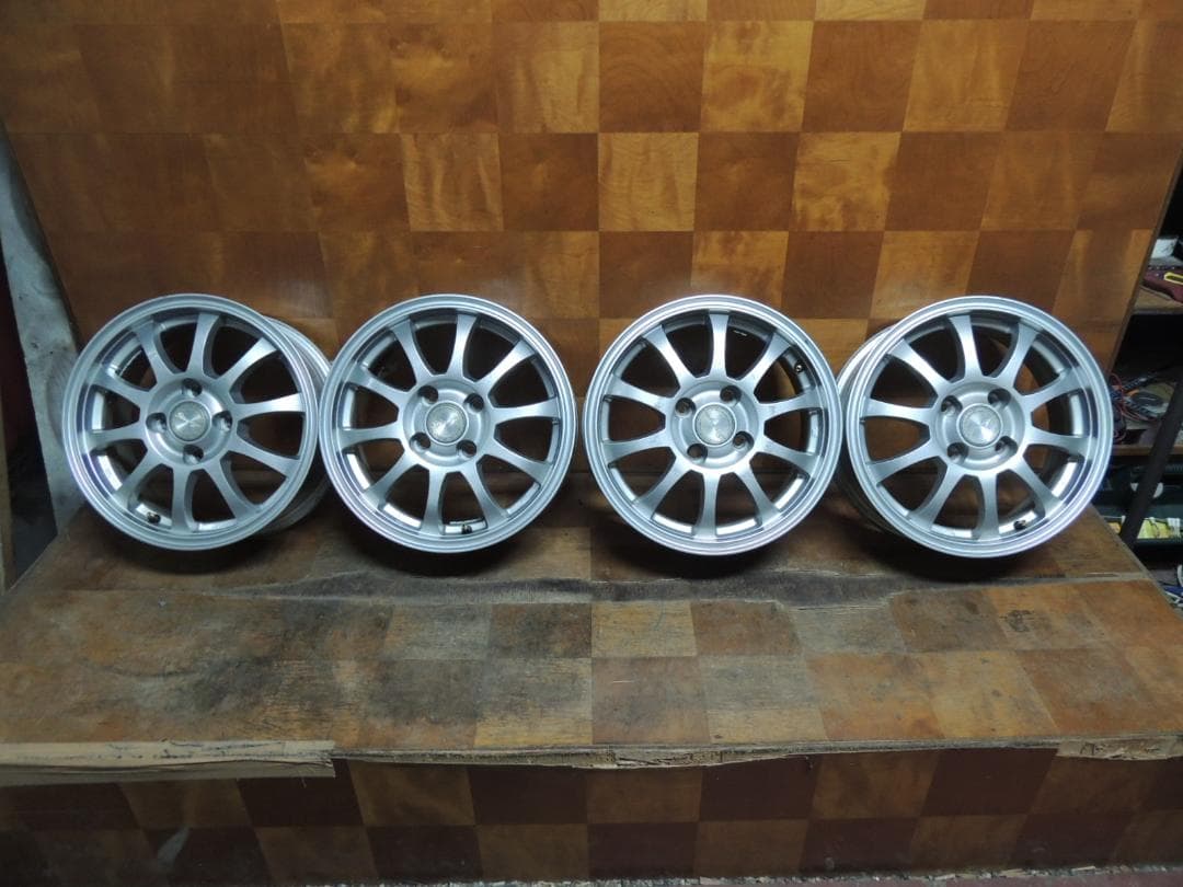 T720　14×5.5J　アルミホイール　4本　傷有り　PCD100　ET38