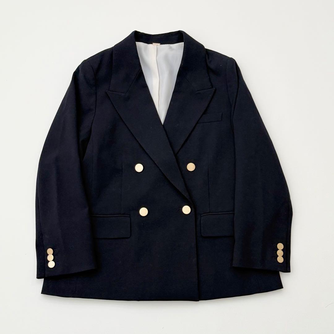 25年モデル MilaOwen金釦ダブルブレストブレザー