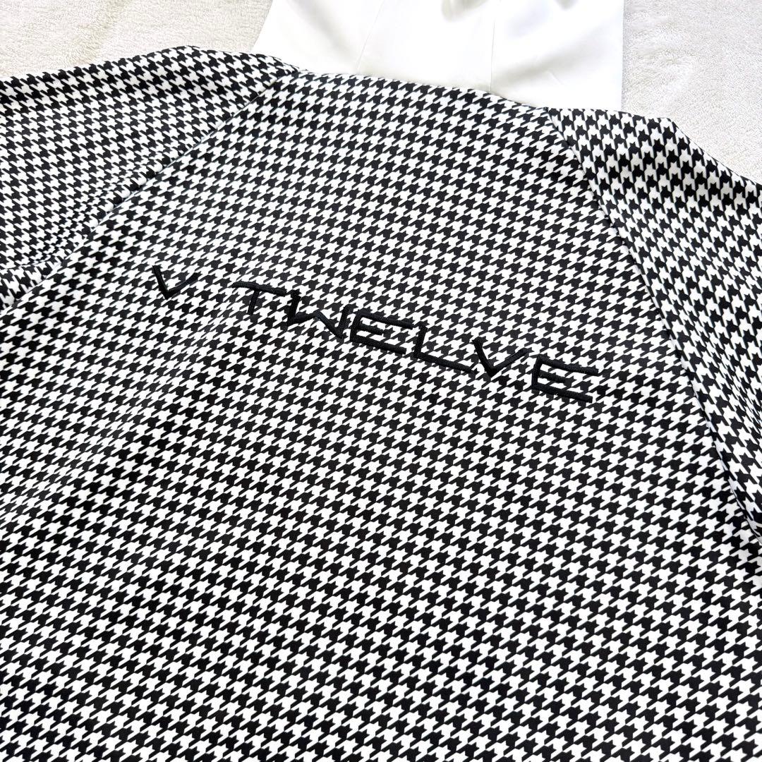 美品‼️ V12 ダンボールニット 千鳥柄 セットアップ ゴルフウェア L