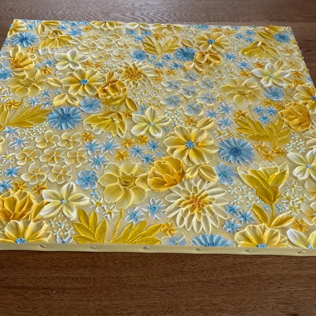 テクスチャーアート フラワーアート ボタニカル インテリア 花絵 花柄