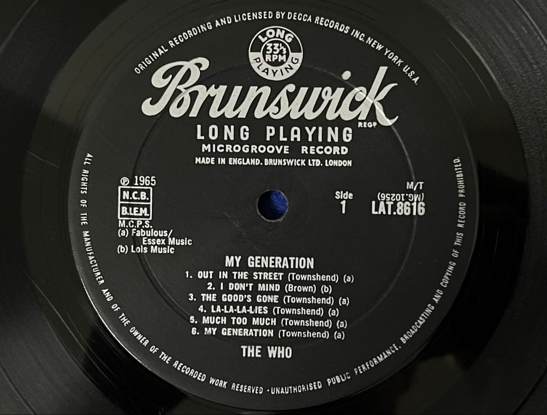 UKOrg ザフー My Generation 初版 1st Mono