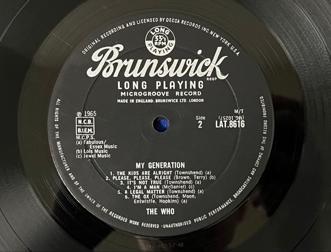 UKOrg ザフー My Generation 初版 1st Mono