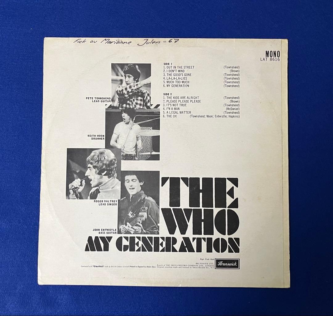 UKOrg ザフー My Generation 初版 1st Mono