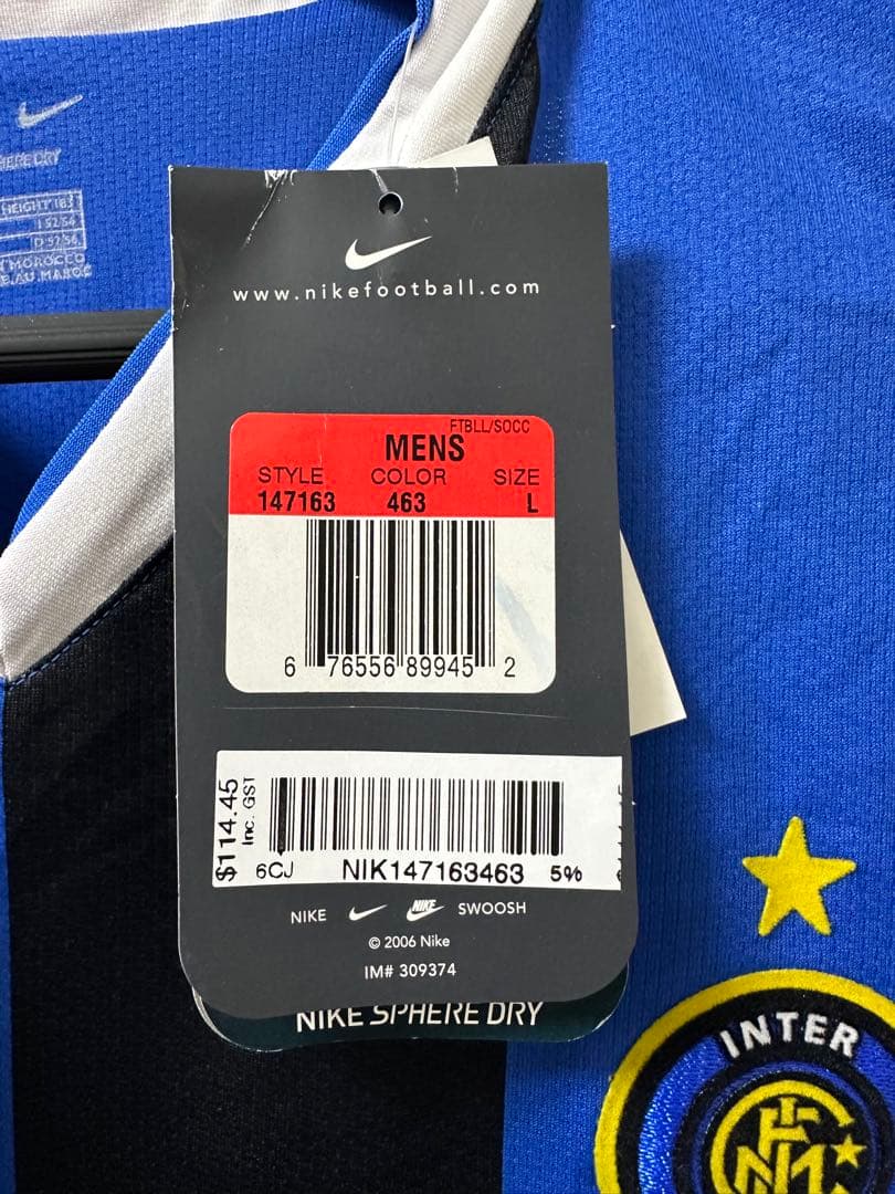 イブラヒモビッチ　ユニフォーム　インテル　セリエA 06/07（H）