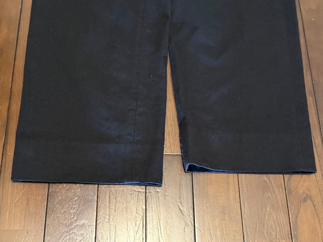 【25SS】COMOLI ポストツイル ワークパンツ ブラック サイズ2