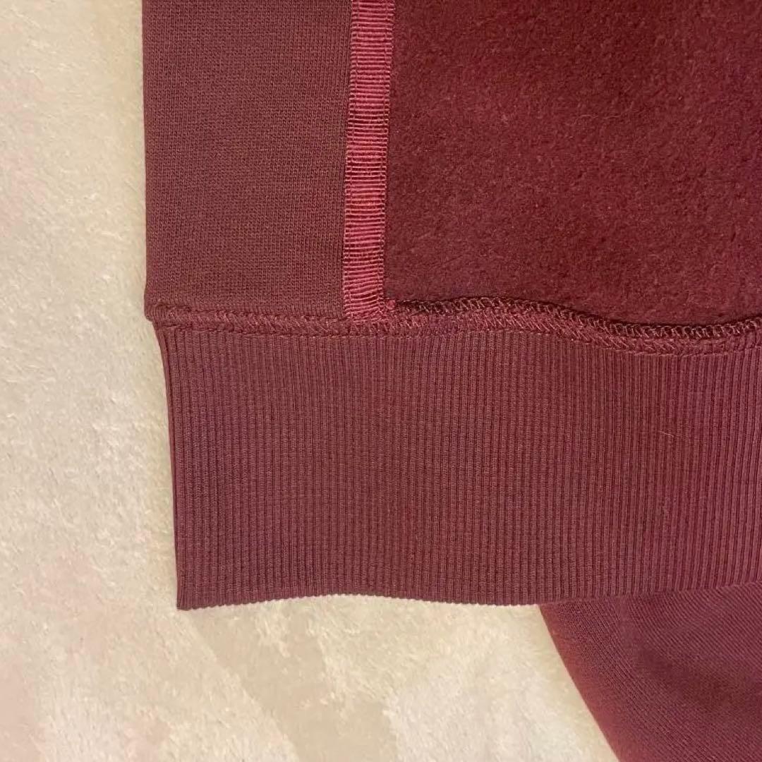 【希少】 BURBERRY ロゴ 刺繍 ポンチョ ケープ コート バーガンディ