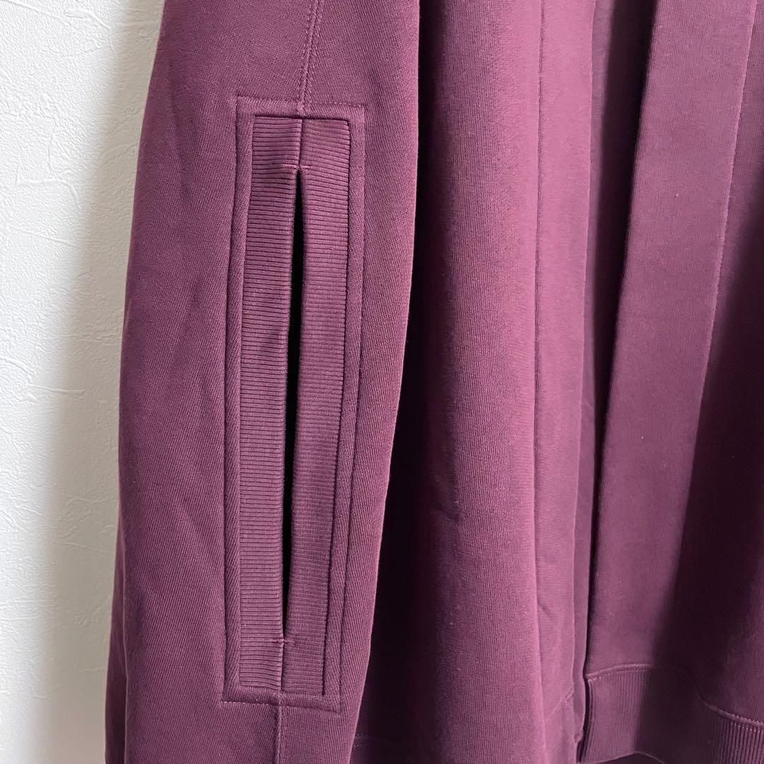 【希少】 BURBERRY ロゴ 刺繍 ポンチョ ケープ コート バーガンディ