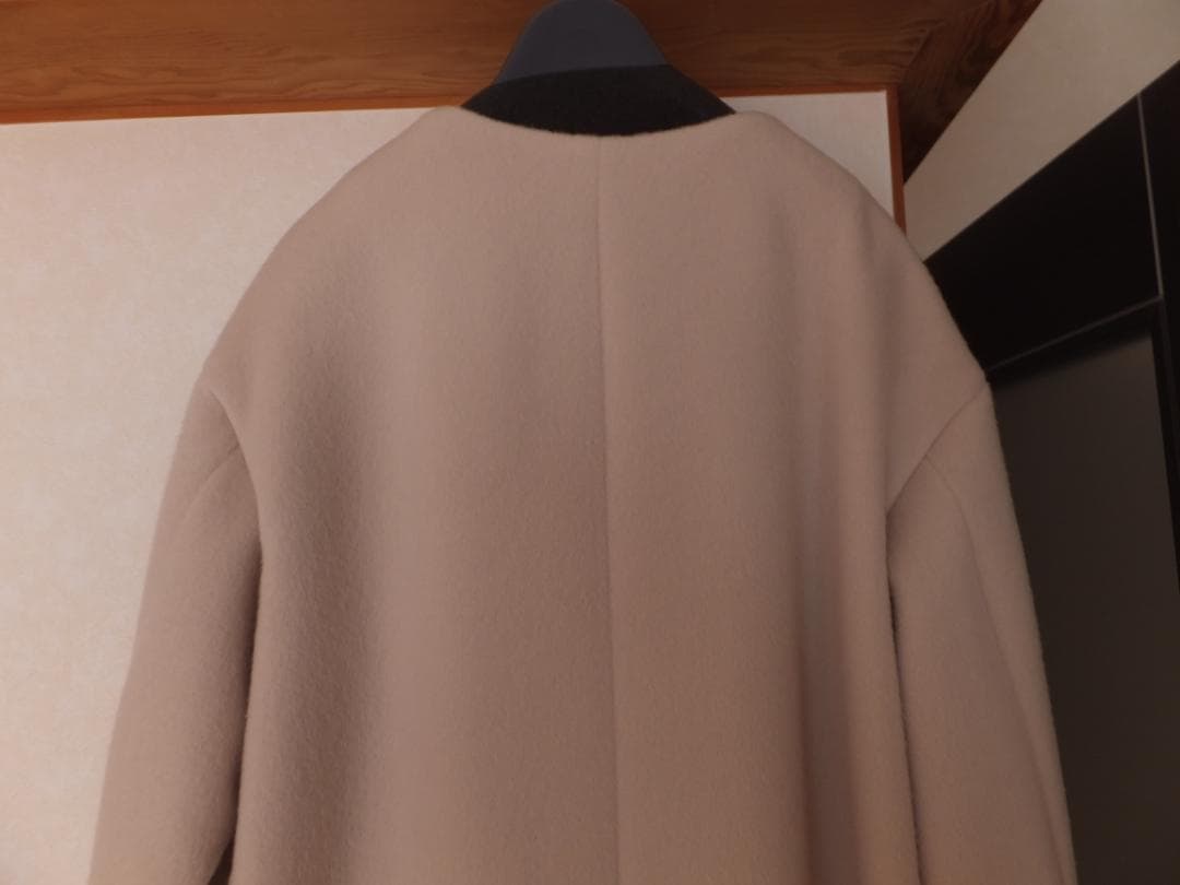 【未使用品】IENA ラムウール ノーカラーコート 36