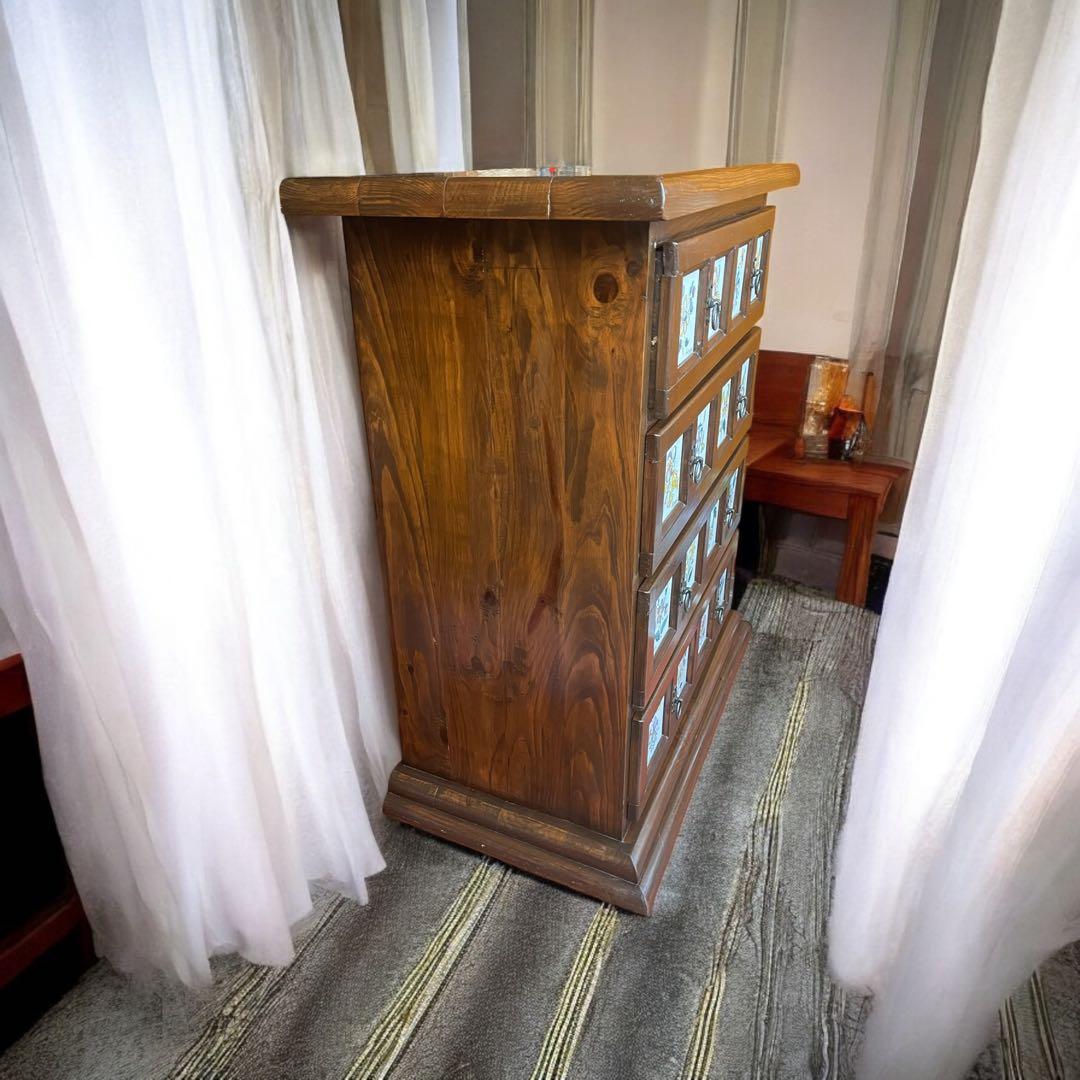 かず ❣️ACTUS バレンシア チェスト スペイン製 北欧 タイル 4段