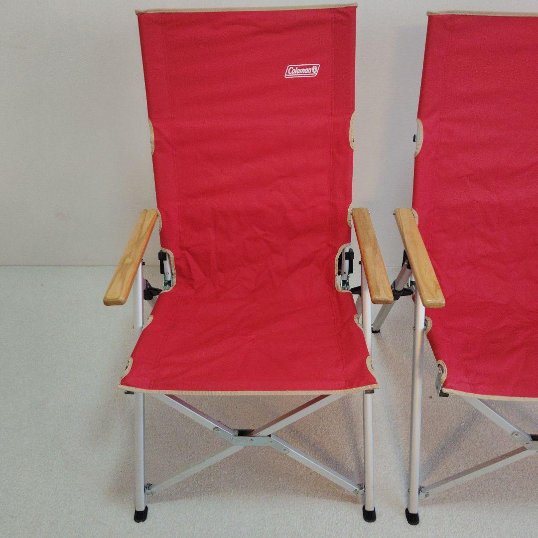 【2個セット】Coleman　レイチェア　レッド