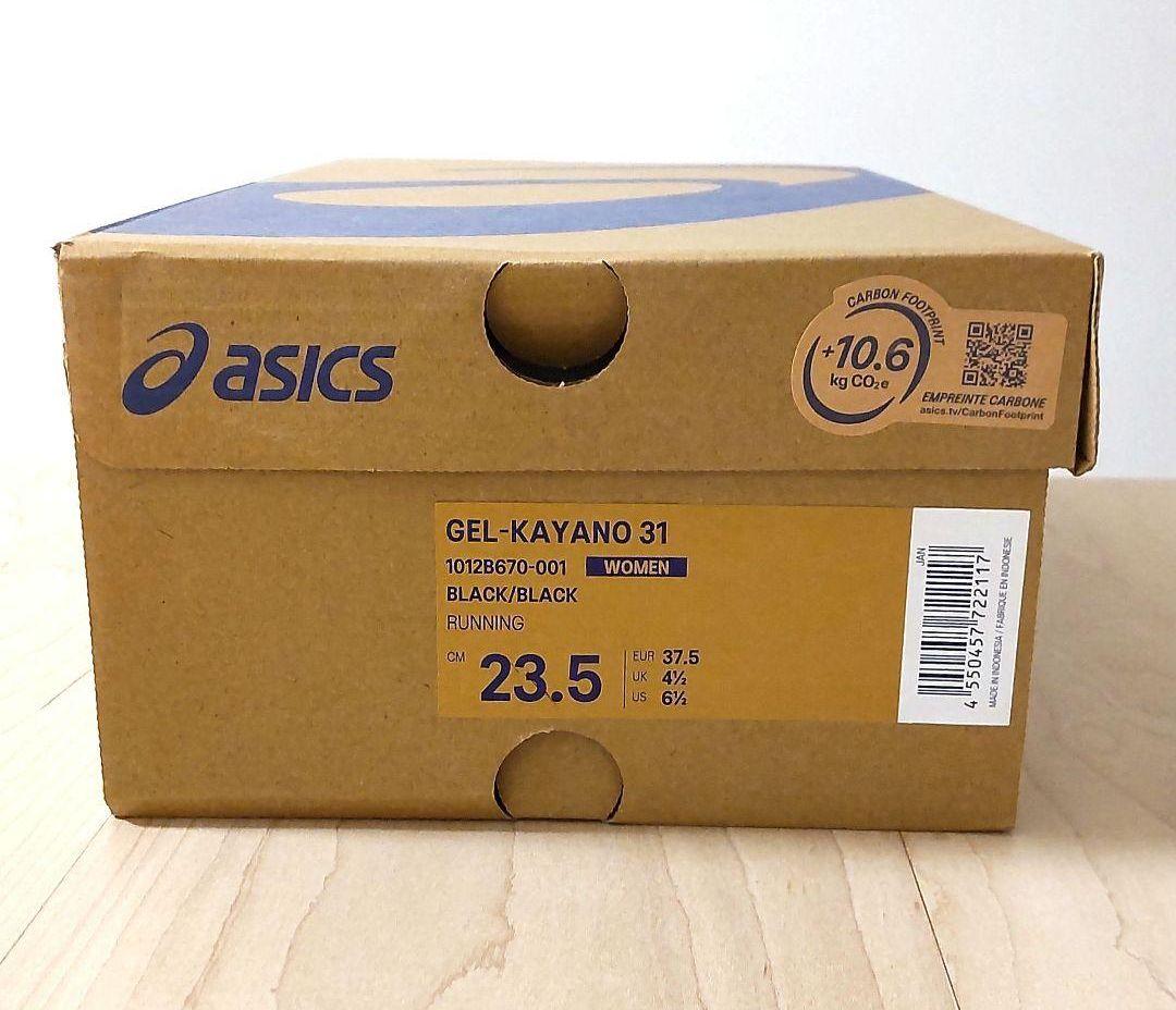 ASICS　GEL KAYANO 31 BLACK/BLACK 未使用品23.5