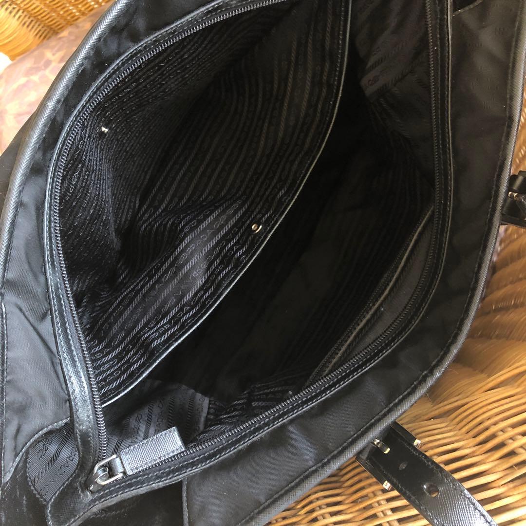 PRADA ブラック ナイロン ビジネスバッグ