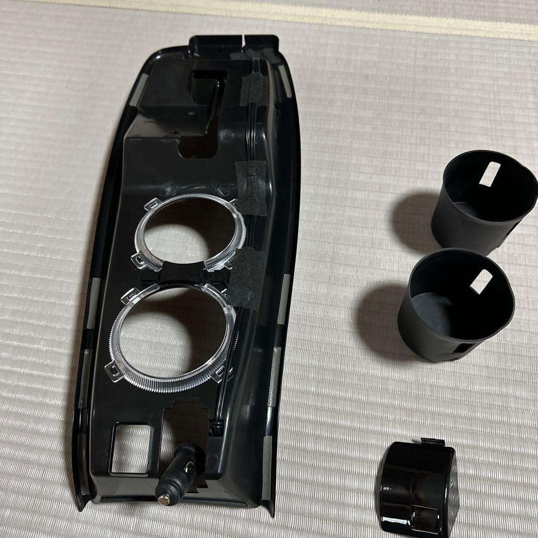 プリウス 50 前期 車用 黒 カップホルダー USBポート付き