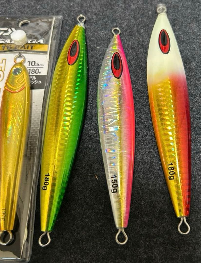 ①ダイワ TGベイト 180g 、150g、FKジグセット 取り付けフック付き！