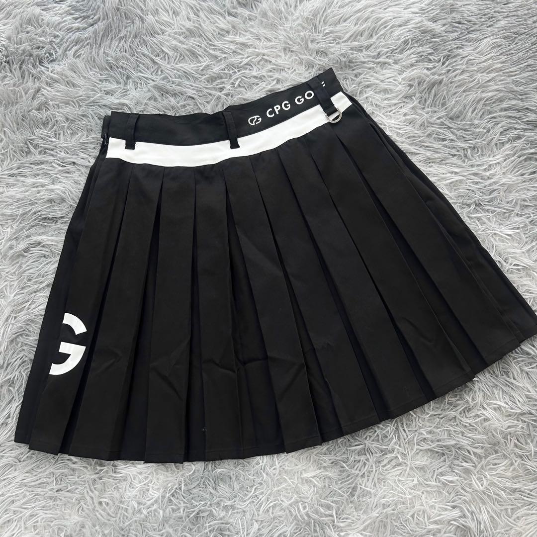 新品　CPG GOLF スカート　プリーツ　ストレッチ　ブラック　サイズ3