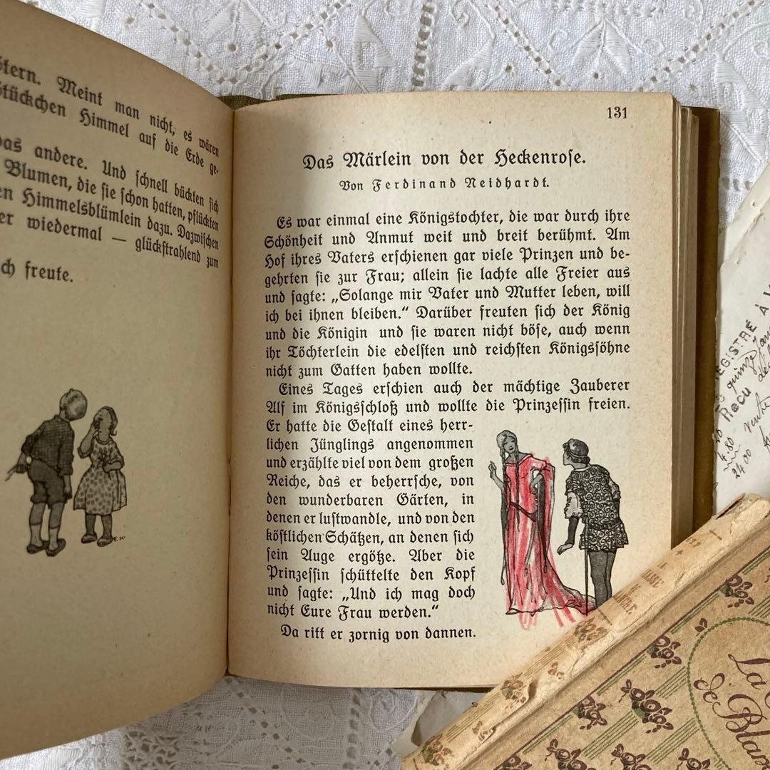 L850洋書　1925年発行　ドイツのアンティーク古書　 花のおとぎ話