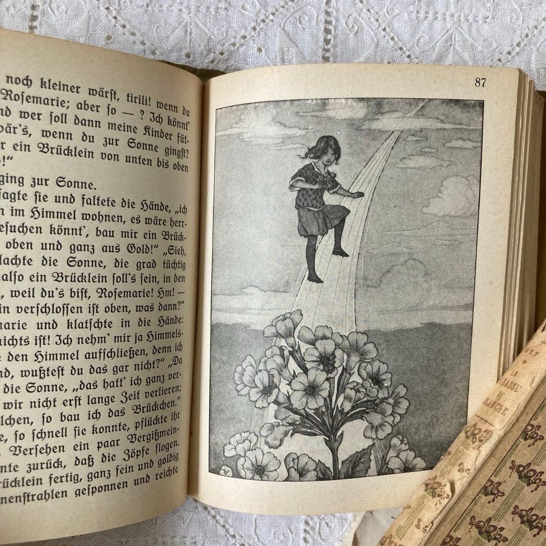 L850洋書　1925年発行　ドイツのアンティーク古書　 花のおとぎ話
