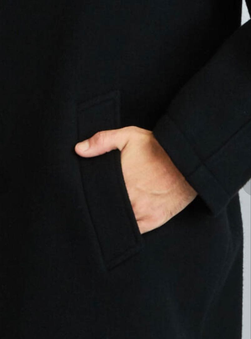 【美品】Steven Alan スティーブンアラン チェスターコート 黒　毛