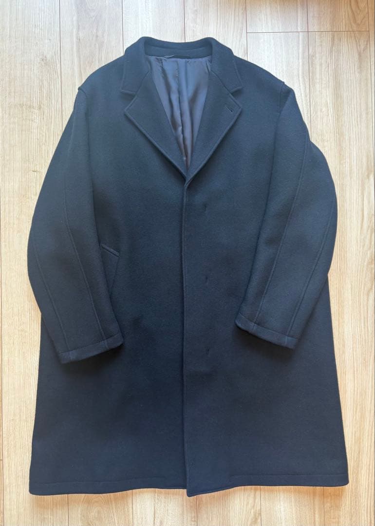 【美品】Steven Alan スティーブンアラン チェスターコート 黒　毛