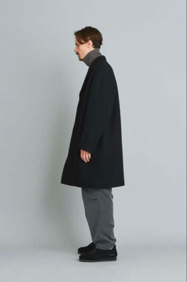 【美品】Steven Alan スティーブンアラン チェスターコート 黒　毛