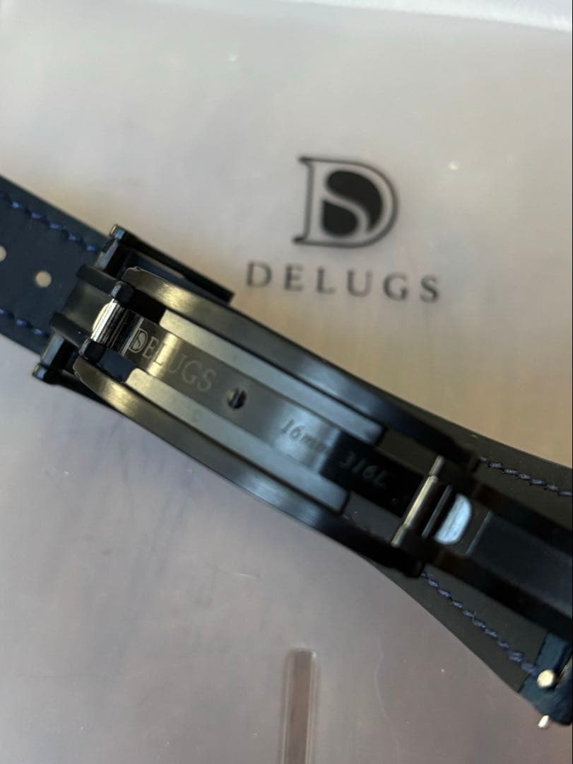 DELUGS ラバーベルト ネイビー 20mm幅