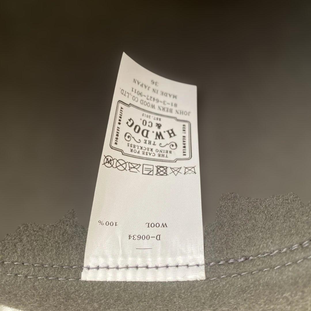 グレー ウールハット TRAVELERS HAT